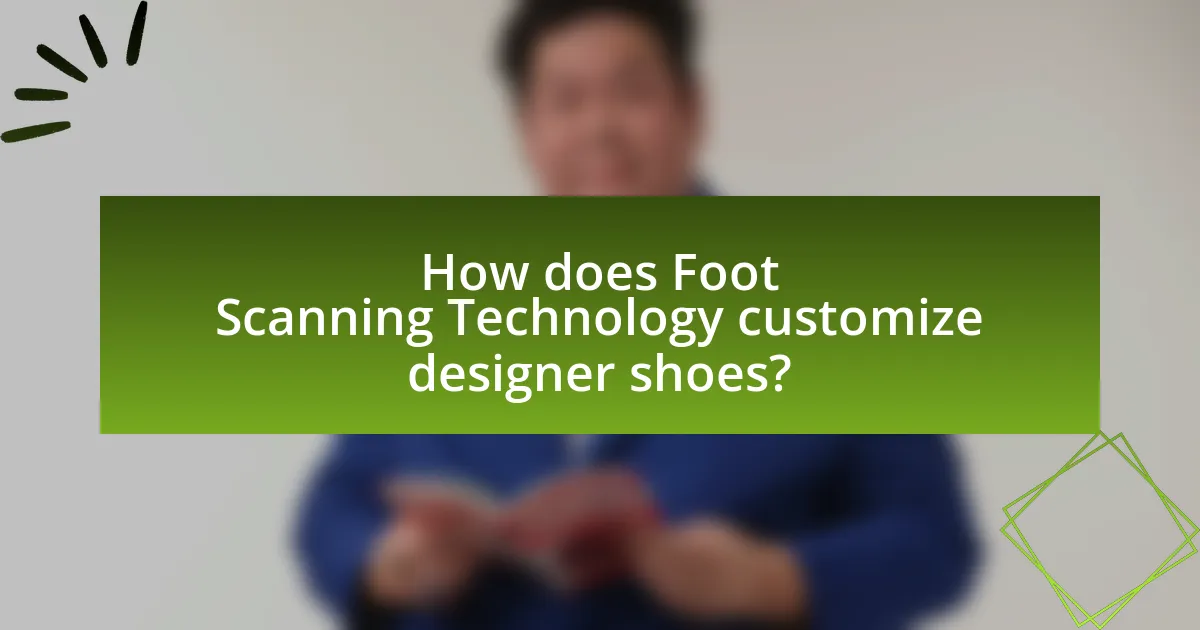 How does Foot Scanning Technology customize designer shoes?