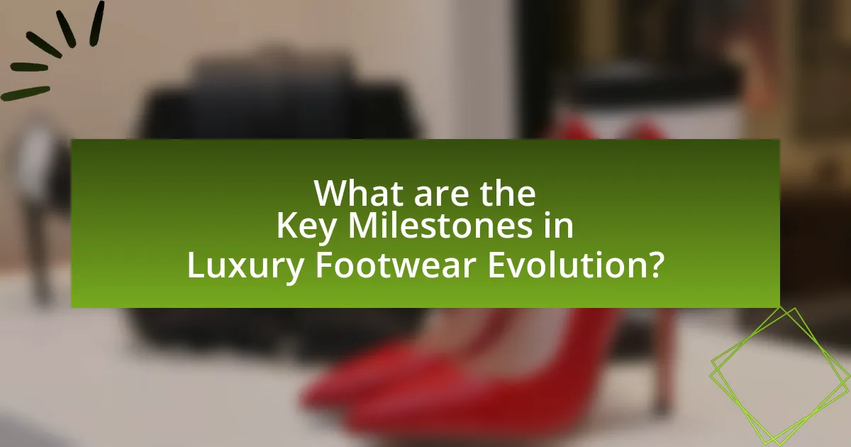 What are the Key Milestones in Luxury Footwear Evolution?